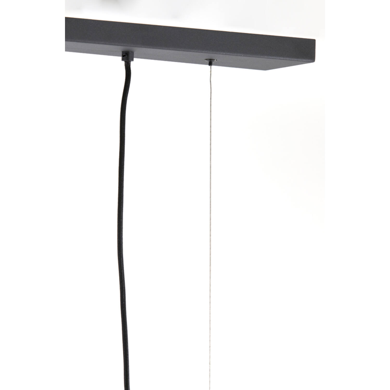 Hanging lamp 6L 160x50x25 cm EDISA velvet d brown+matt black