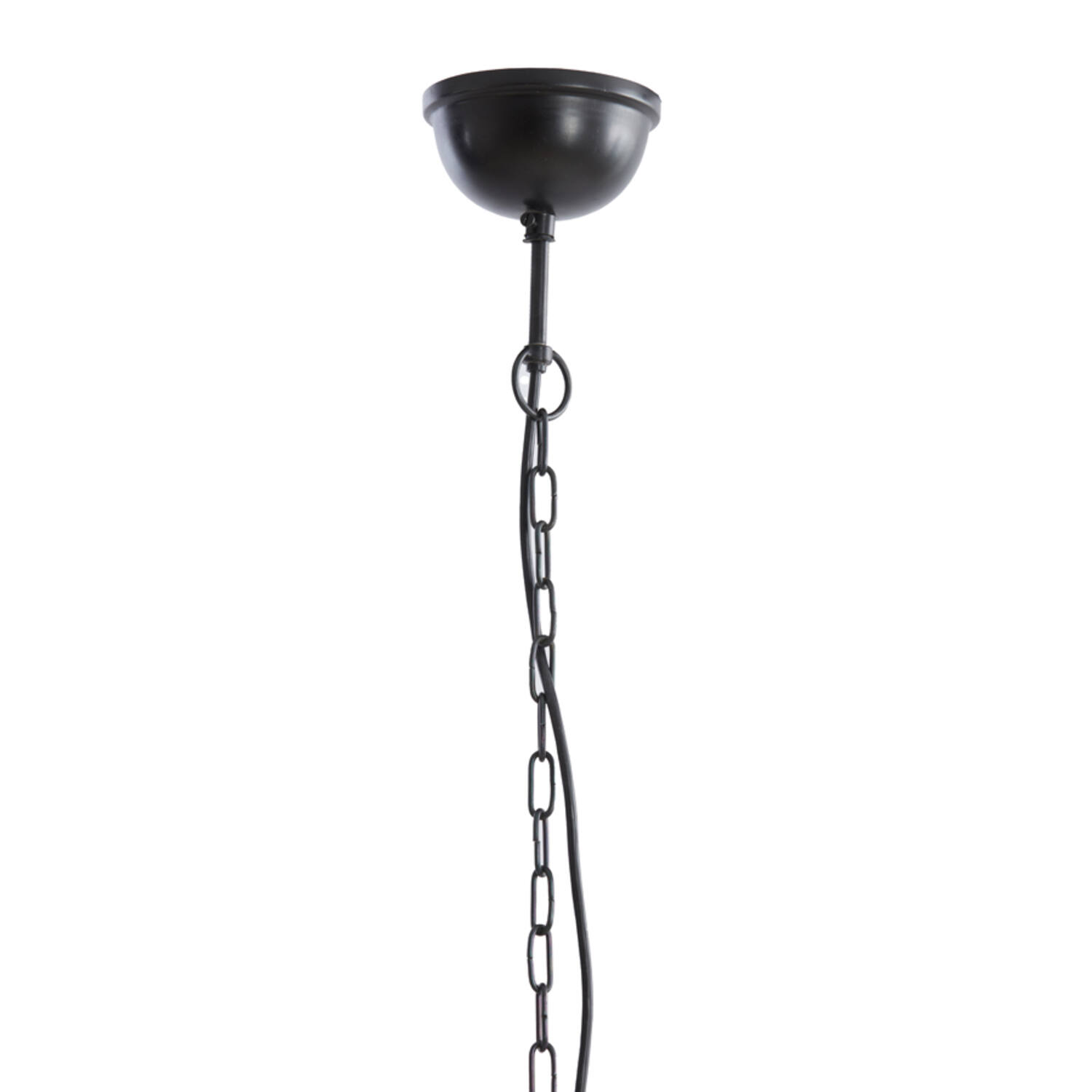 Hanglamp Ø40x42 cm BARSIA hout donker bruin