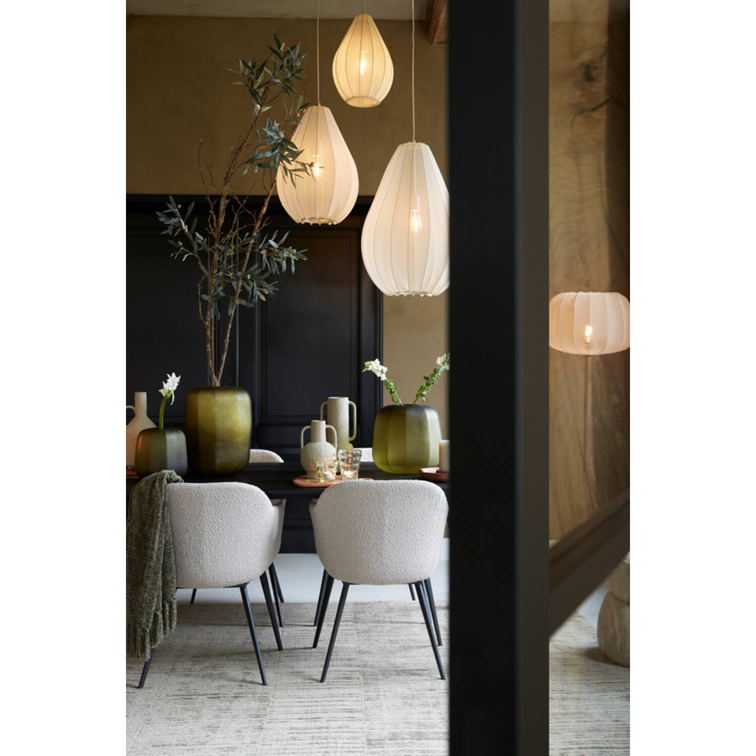 Hanging lamp Ø50x72 cm ITELA sand