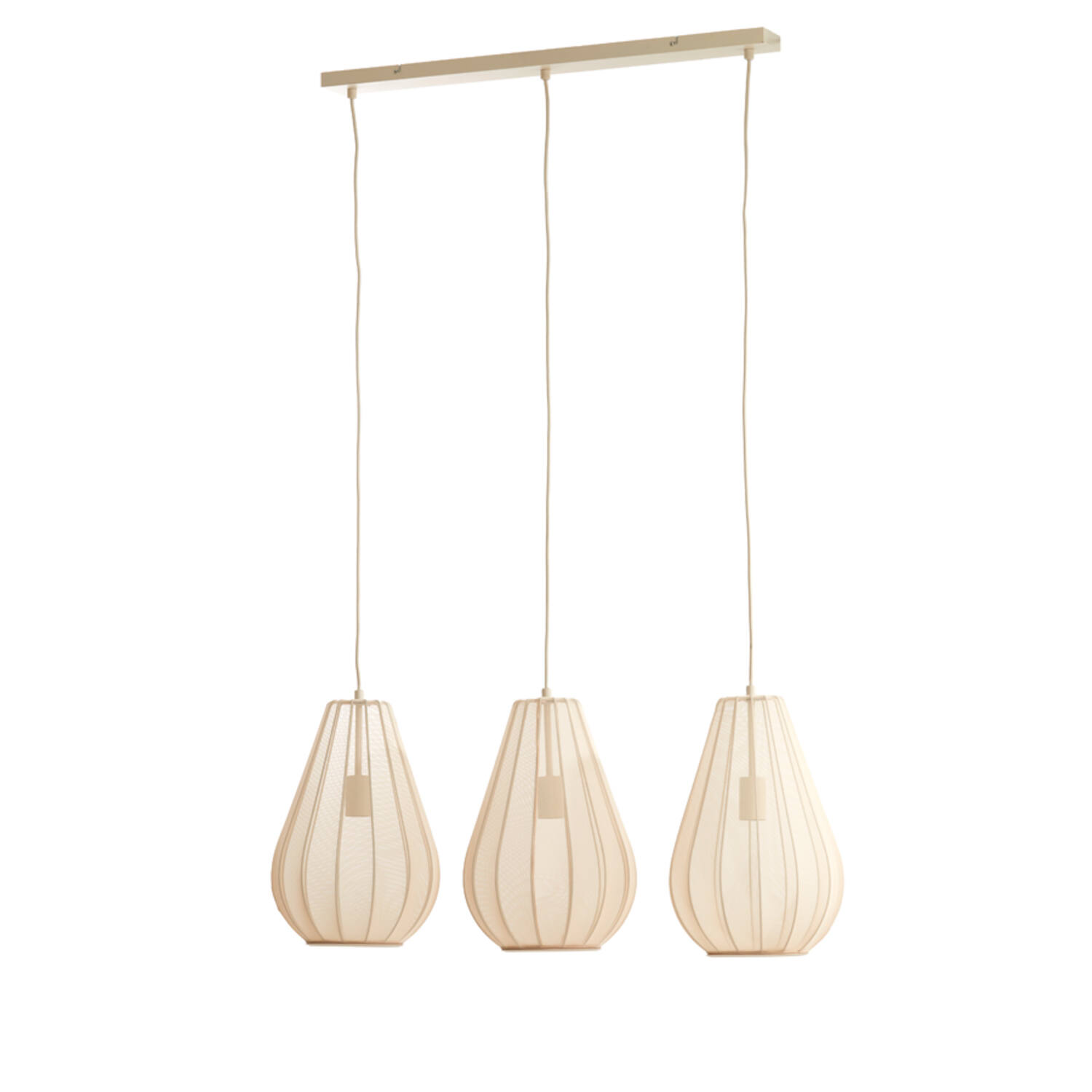 Hanging lamp 3L 80x8x40 cm ITELA sand