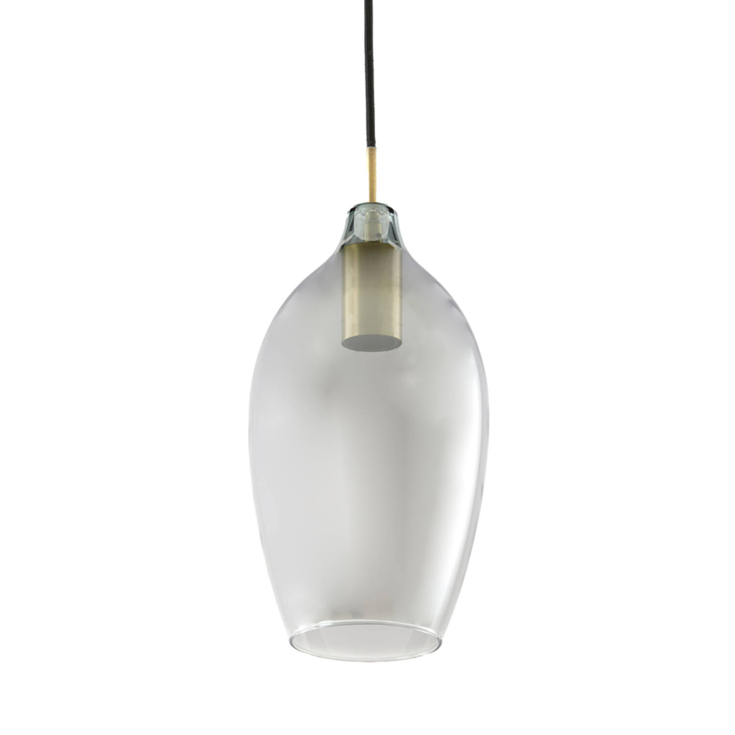 Hanglamp 3L 100x16,5x32 cm LUKARO antiek brons+glas smoke