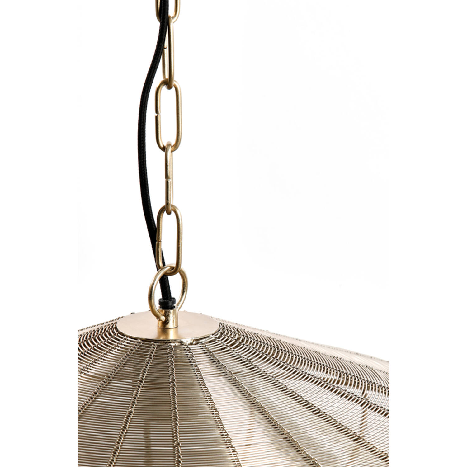 Hanging lamp Ø40x18 cm BAHOTO light gold