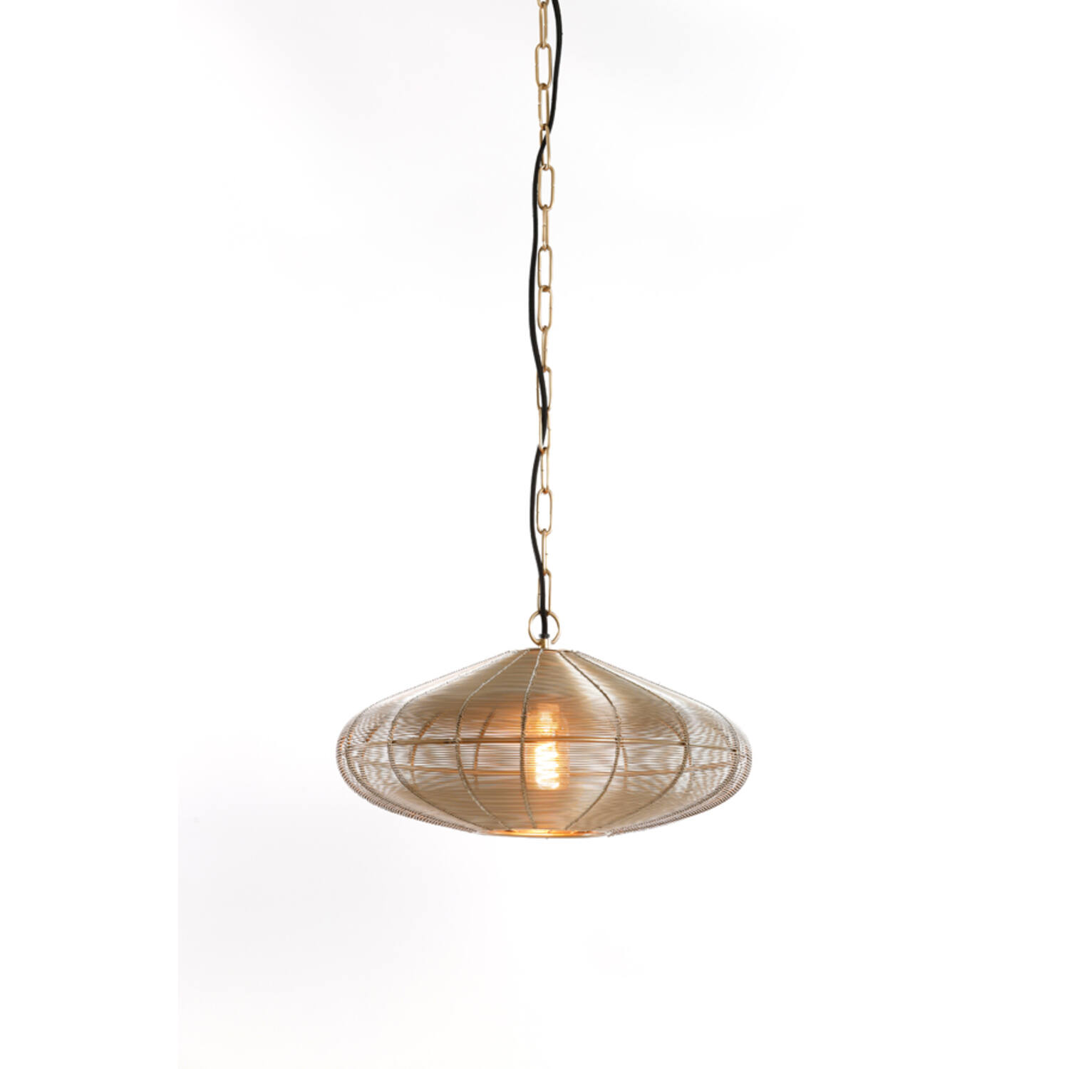 Hanging lamp Ø40x18 cm BAHOTO light gold