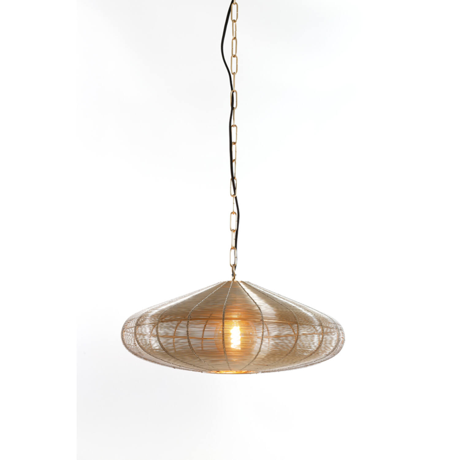 Hanging lamp Ø51x20 cm BAHOTO light gold