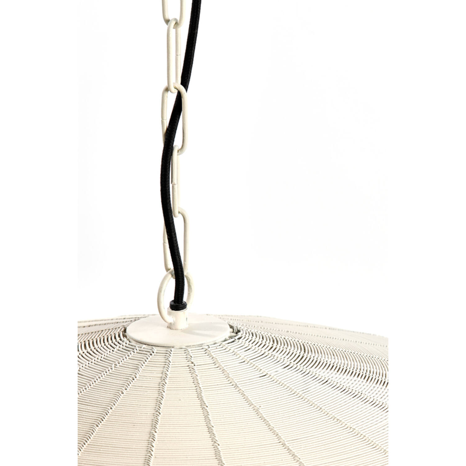 Hanging lamp Ø60x23 cm BAHOTO matt cream
