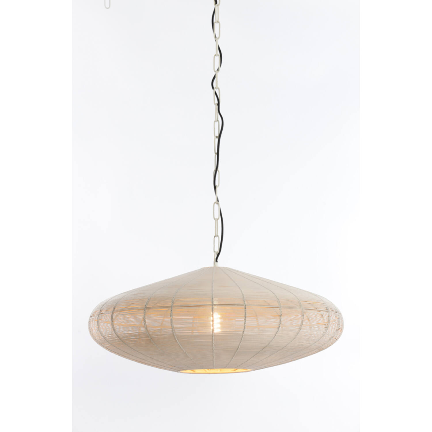 Hanging lamp Ø60x23 cm BAHOTO matt cream