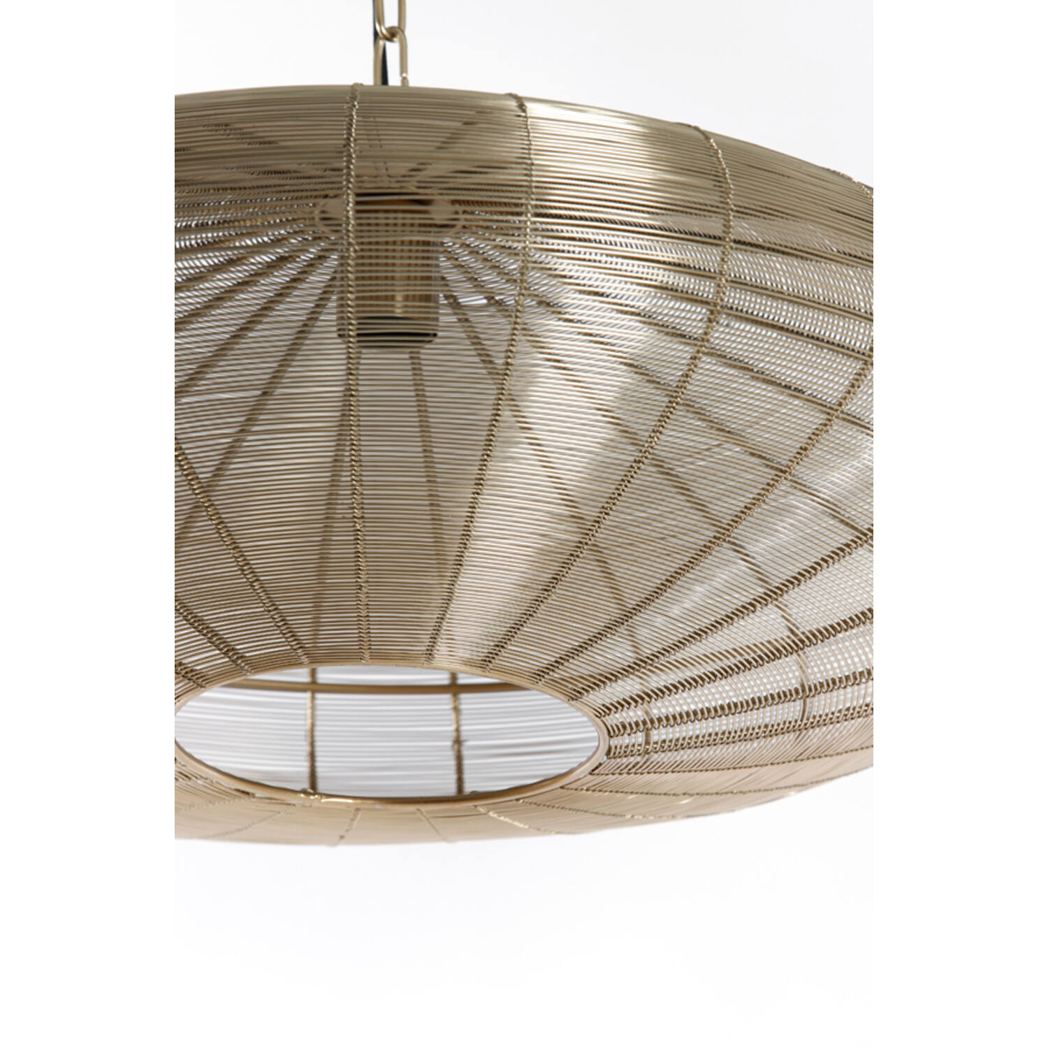 Hanging lamp Ø60x23 cm BAHOTO light gold