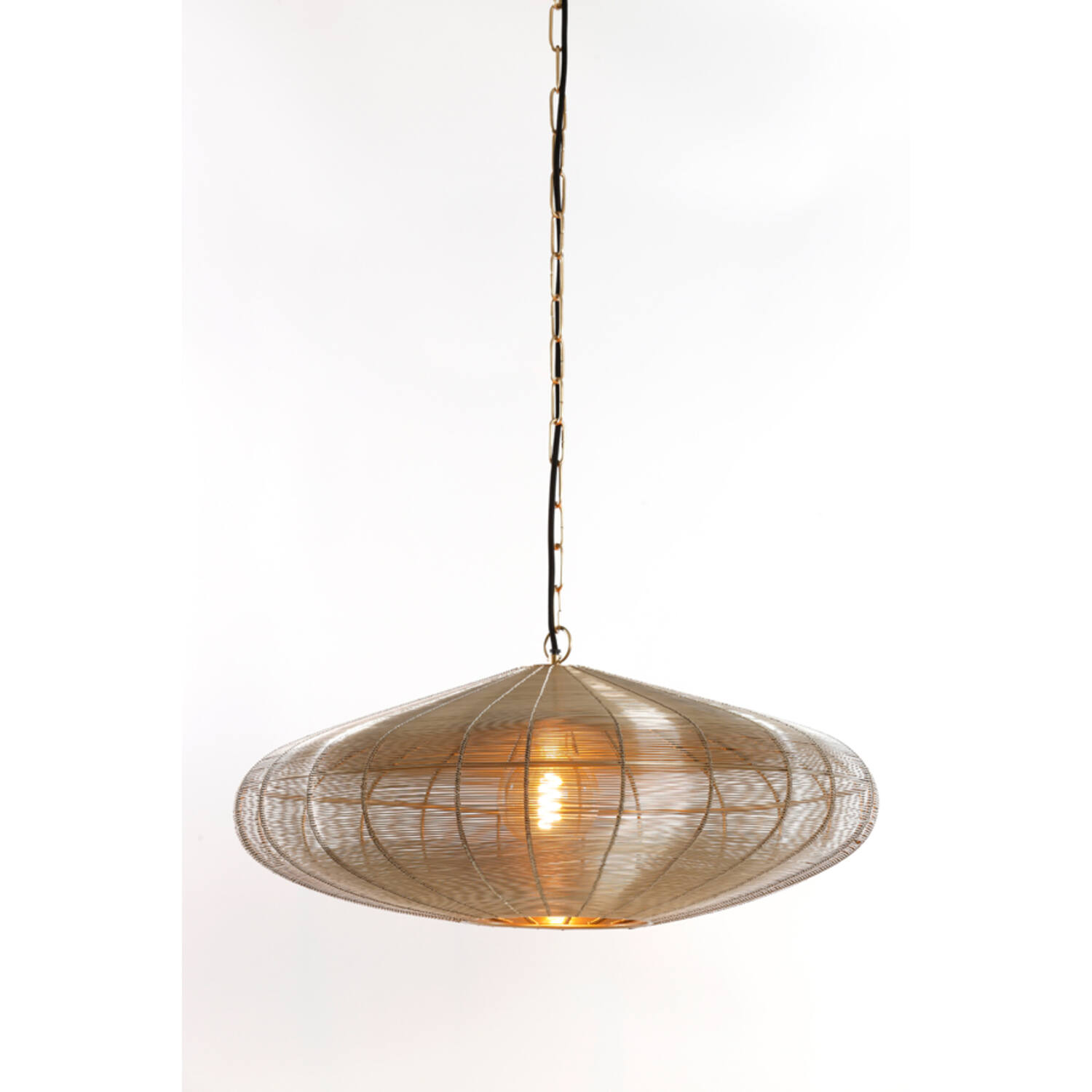 Hanging lamp Ø60x23 cm BAHOTO light gold