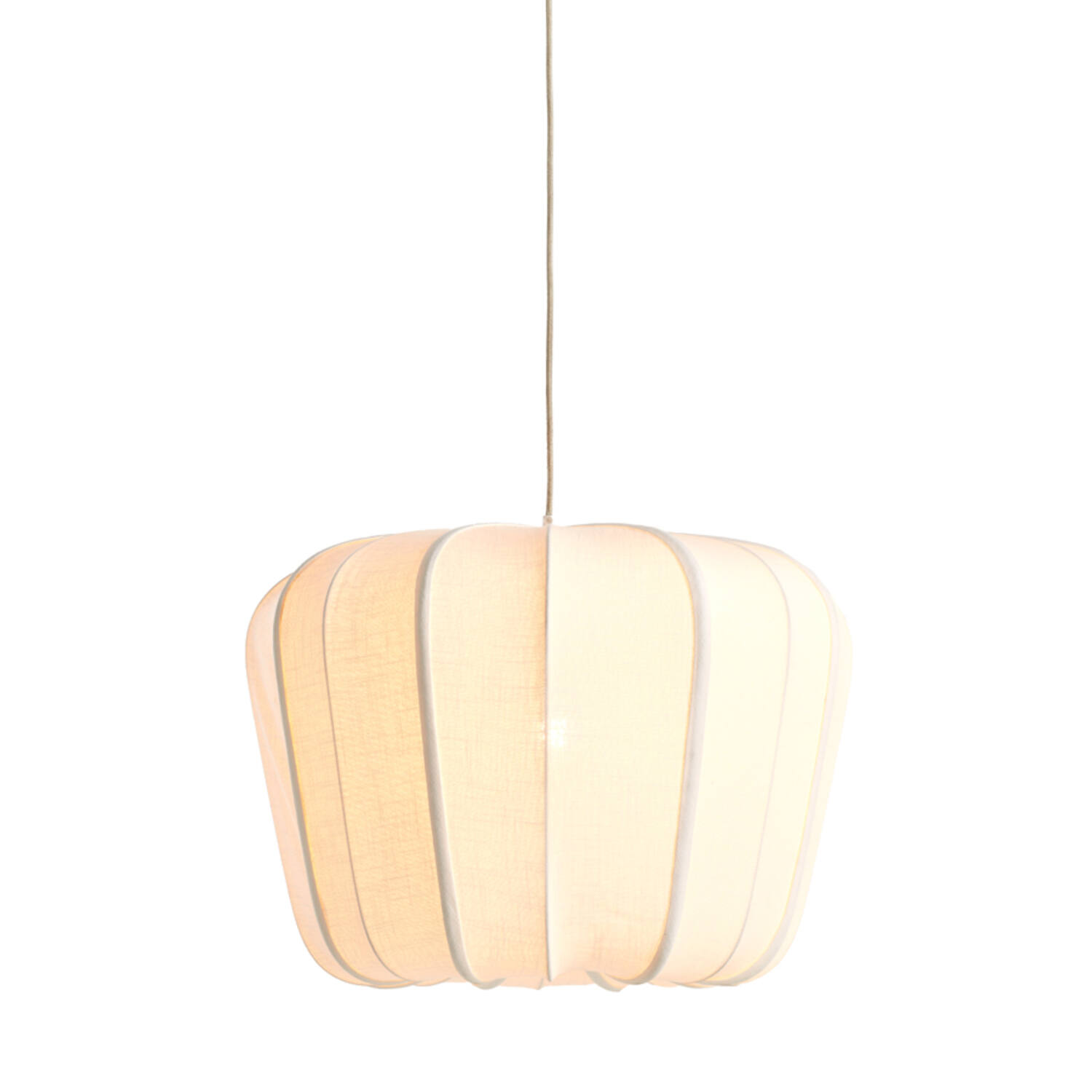 Hanglamp Ø60x45 cm ZUBEDO wit