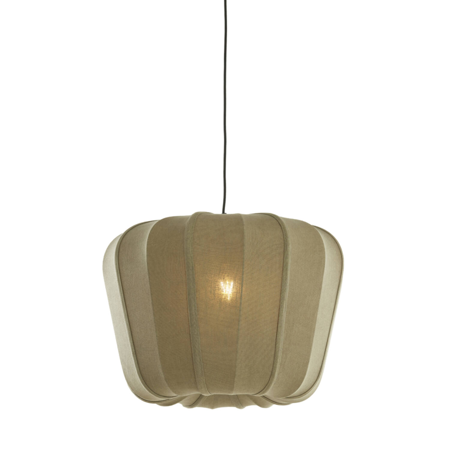 Hanging lamp Ø60x45 cm ZUBEDO olive green