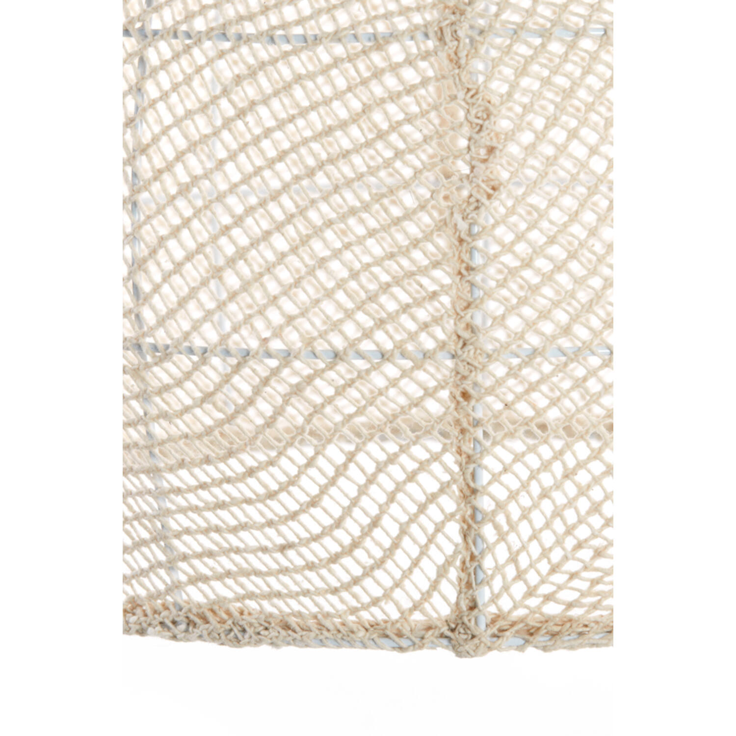 Hanglamp Ø50x50 cm MAKASSAR zijde crème