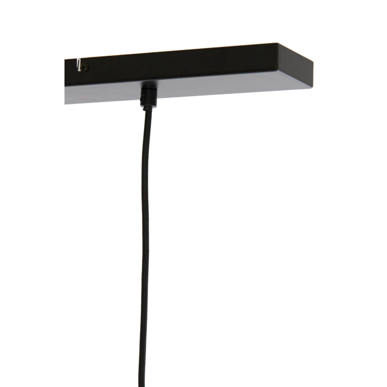Hanging lamp 3L 120x30x21 cm SOLNA antiq bronze+smoked glass