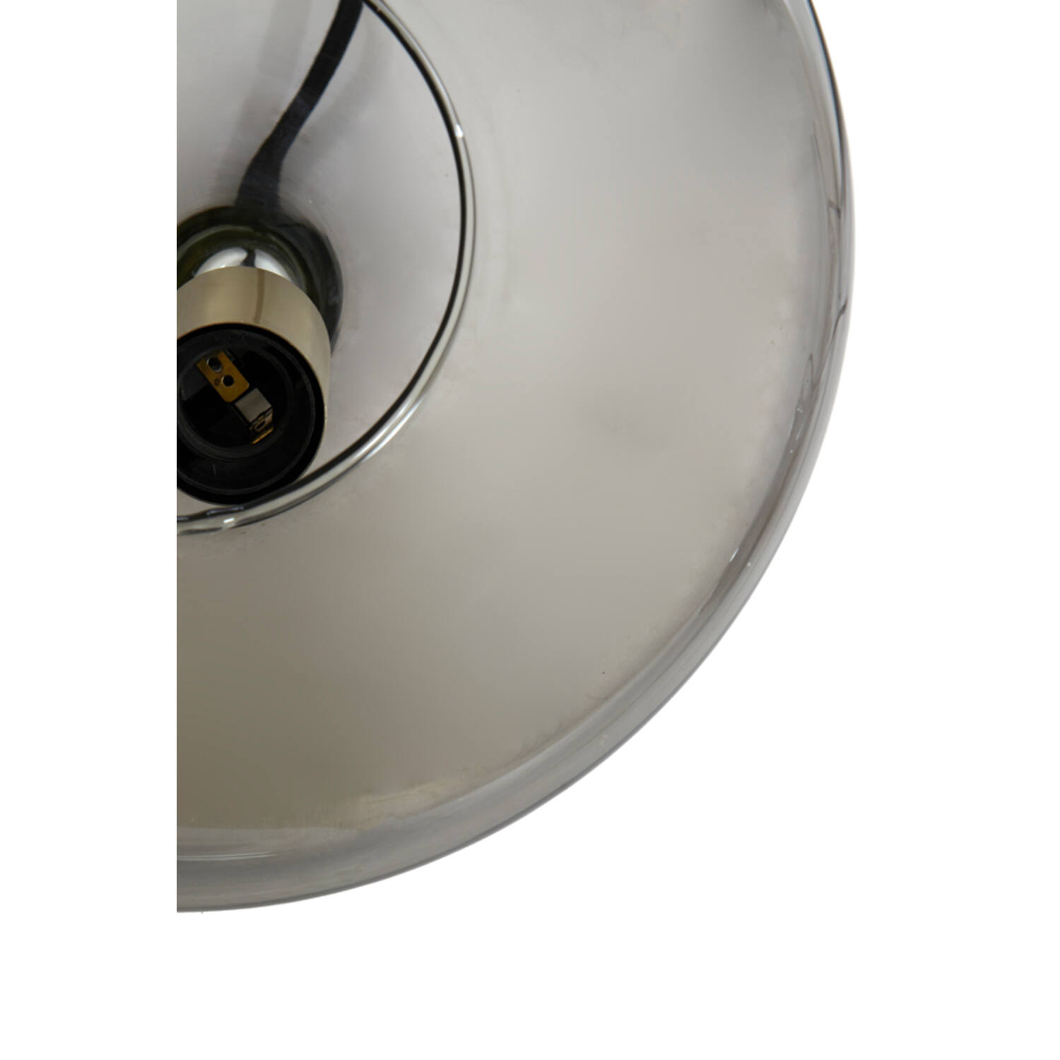 Hanging lamp 3L 120x30x21 cm SOLNA antiq bronze+smoked glass