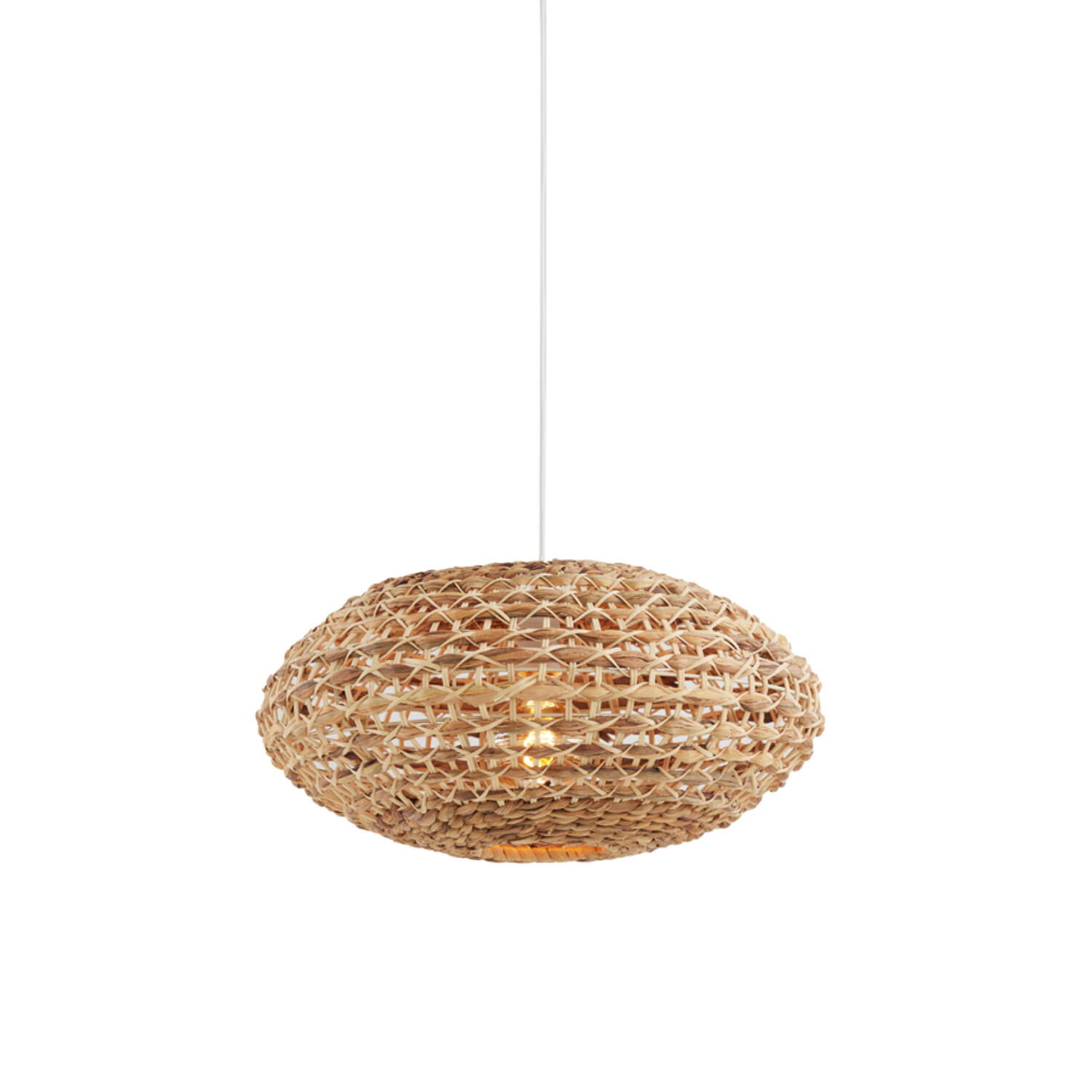 Hanging lamp Ø50x23,5 cm TRIPOLI rattan natural