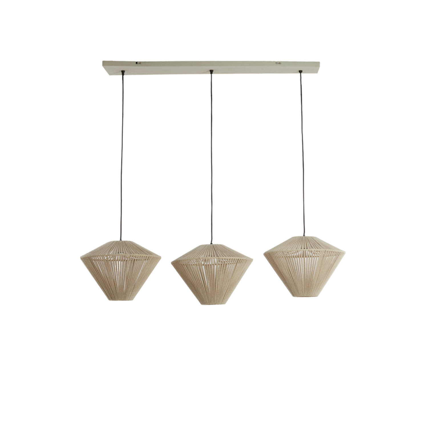 Hanging lamp 3L 120x42x130 cm FELIDA cream