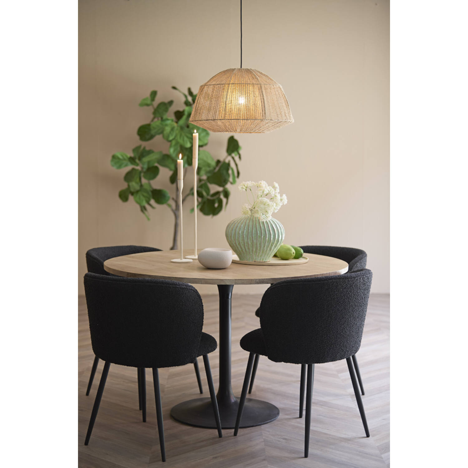 Hanging lamp Ø50x31 cm MACUL jute natural
