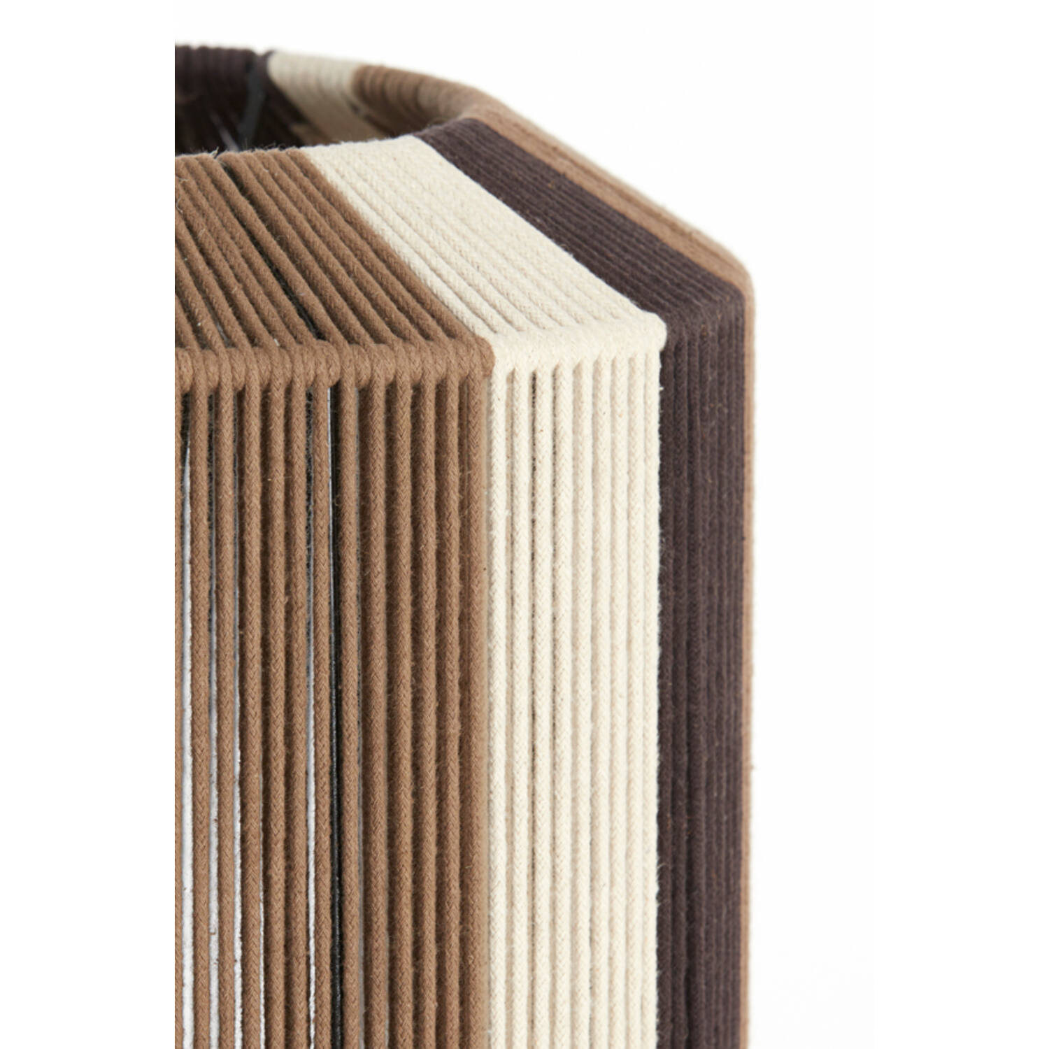 Hanging lamp Ø30x46 cm KOZANA brown+cream+dark brown