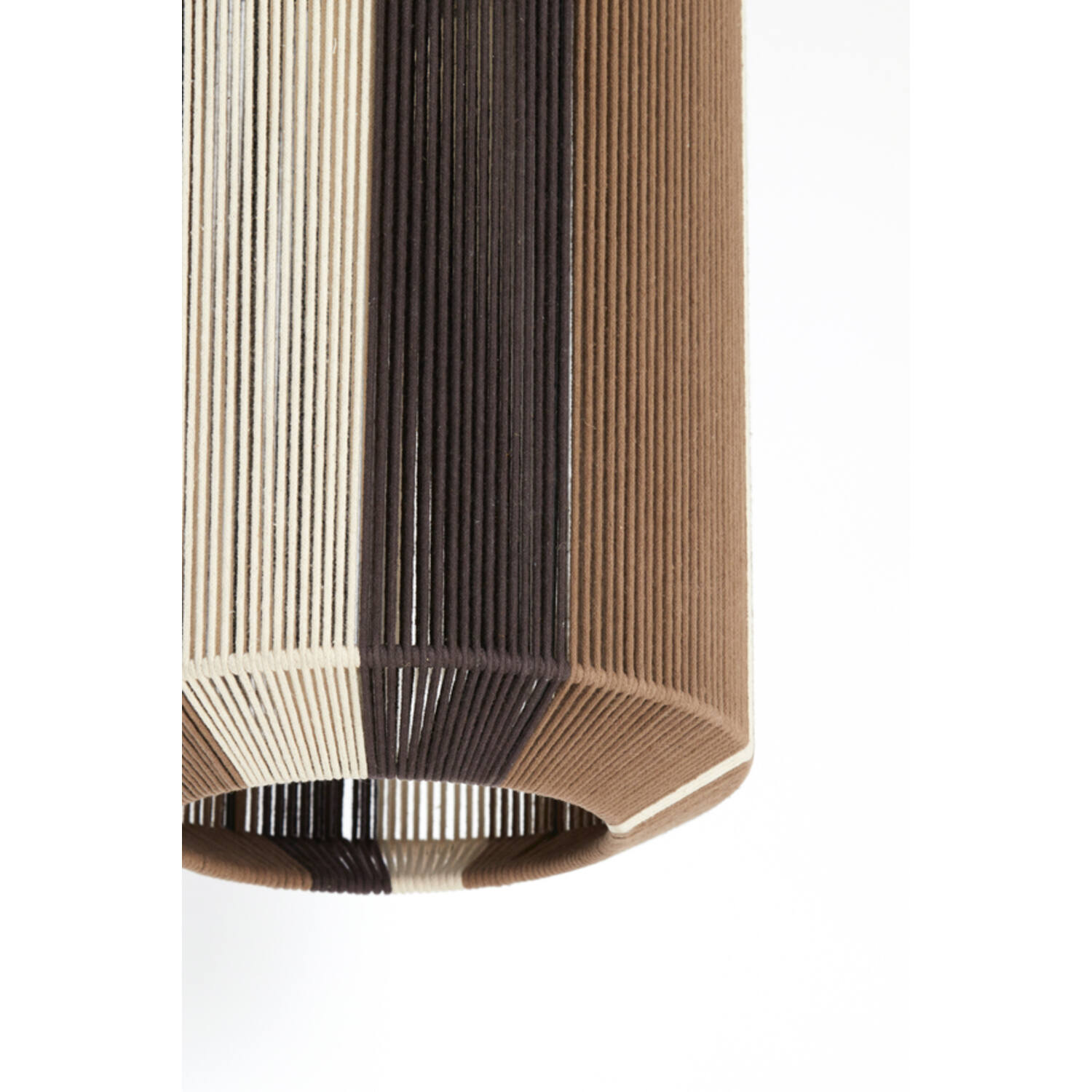 Hanging lamp Ø30x46 cm KOZANA brown+cream+dark brown