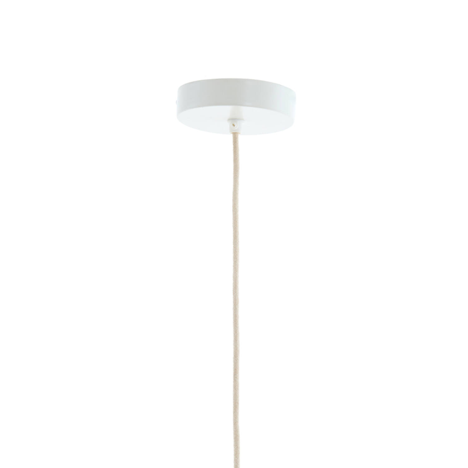 Hanglamp Ø36x43 cm KOZANA crème+donker bruin