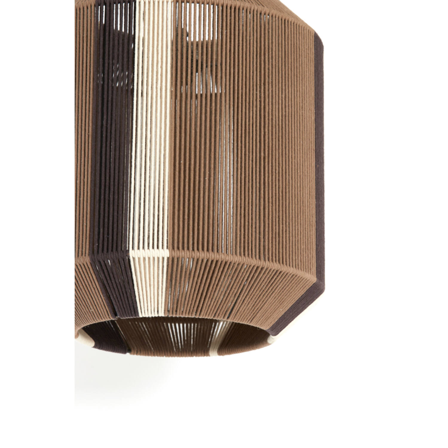 Hanging lamp Ø36x43 cm KOZANA brown+cream+dark brown