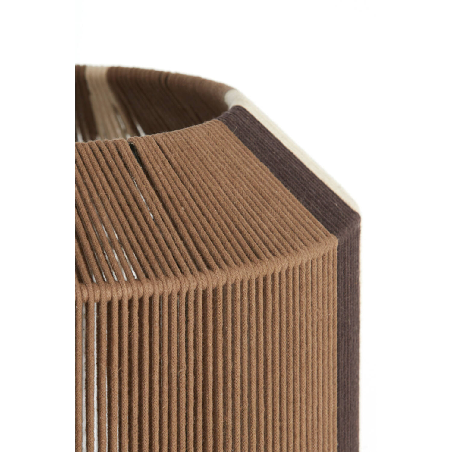 Hanging lamp Ø36x43 cm KOZANA brown+cream+dark brown