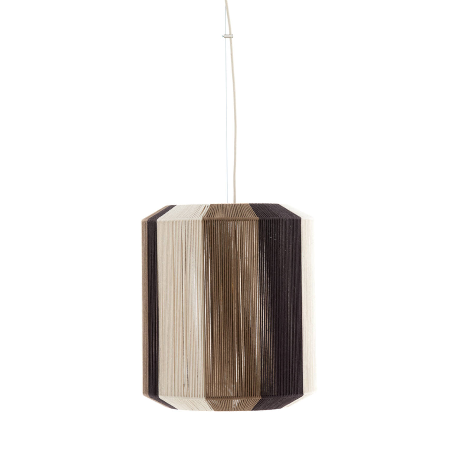 Hanging lamp Ø48x55 cm KOZANA cream+dark brown