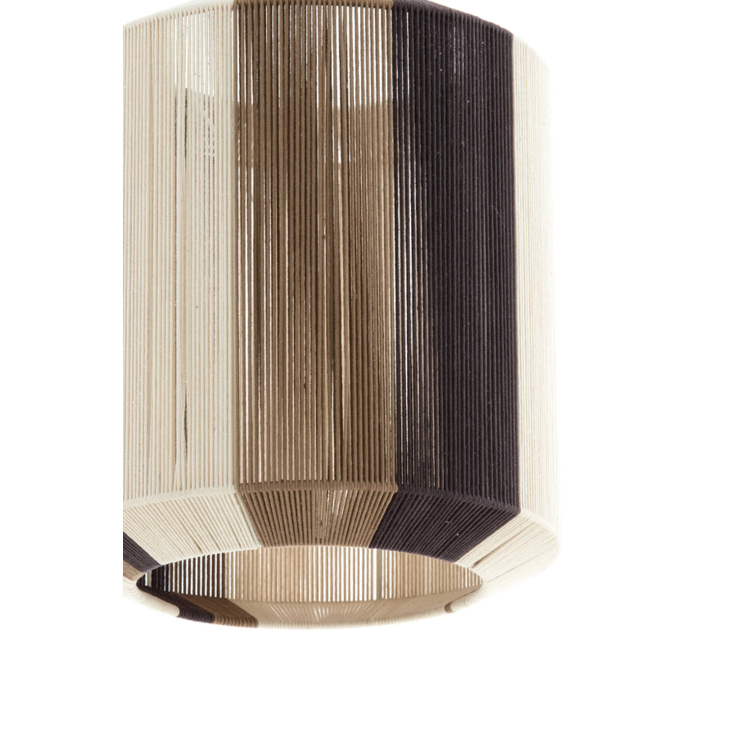 Hanging lamp Ø48x55 cm KOZANA cream+dark brown
