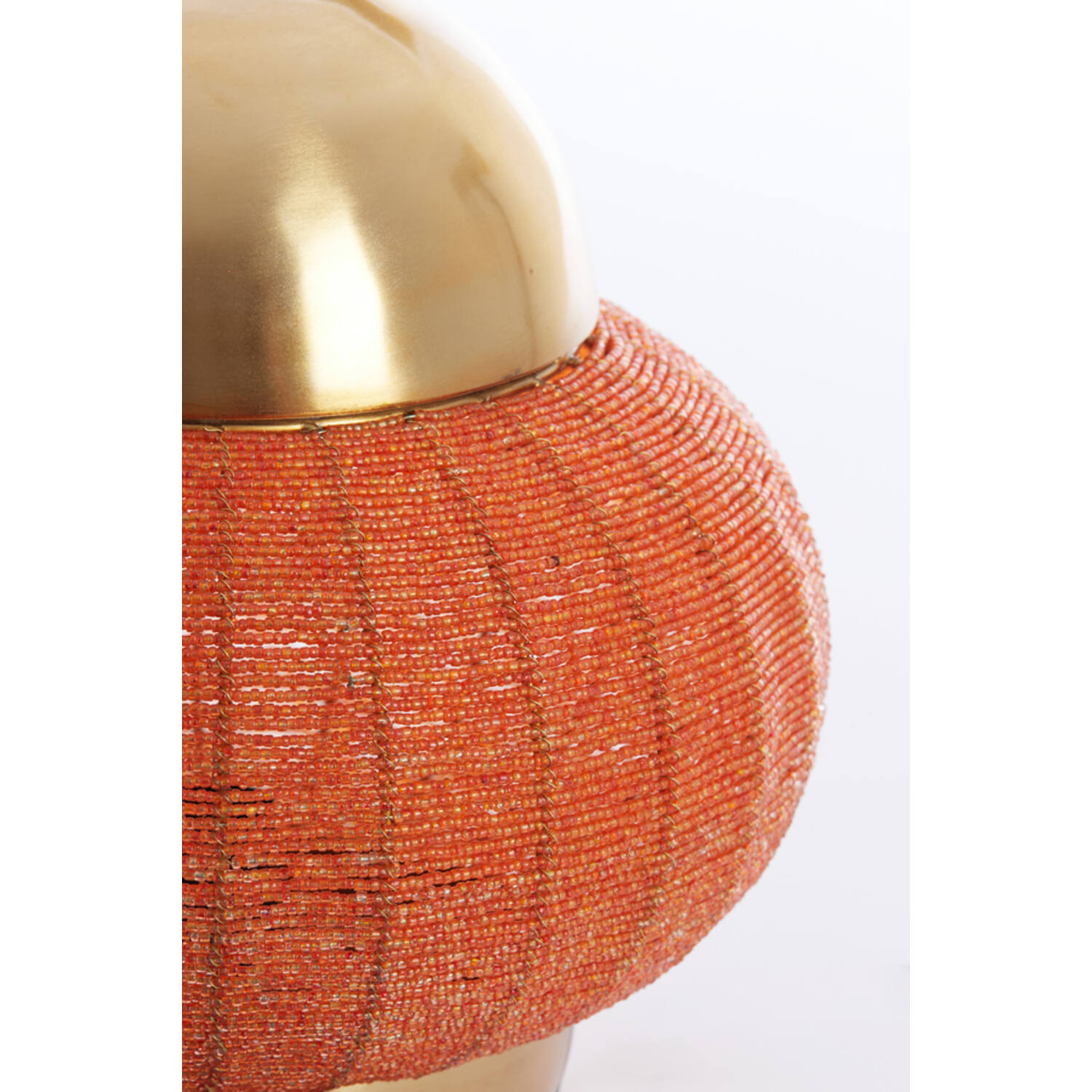 Hanglamp Ø33x38 cm CETARA kralen oranje+brons