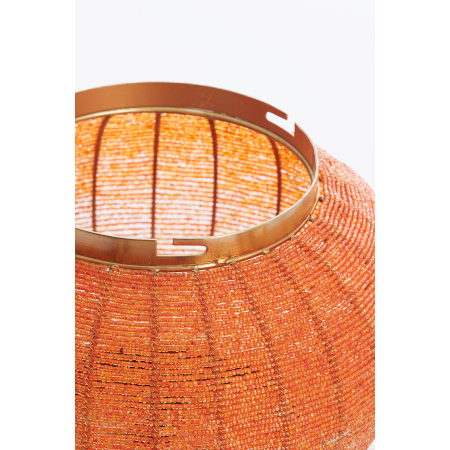 Hanglamp Ø33x38 cm CETARA kralen oranje+brons