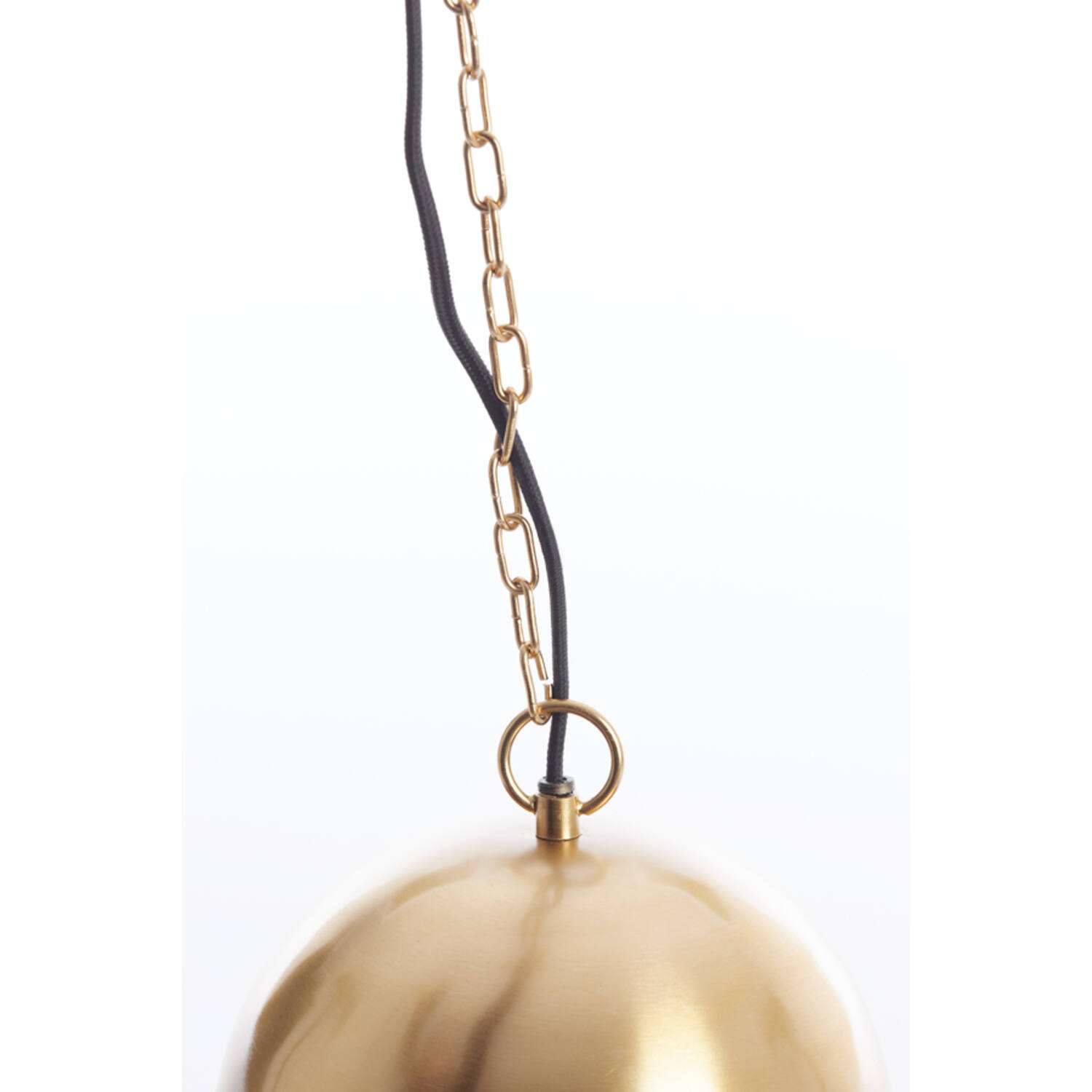 Hanglamp Ø33x38 cm CETARA kralen oranje+brons