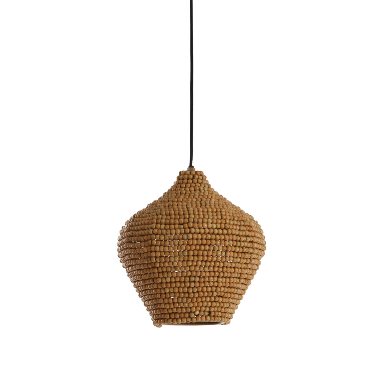 Hanglamp Ø28x30 cm KALENGA kralen naturel