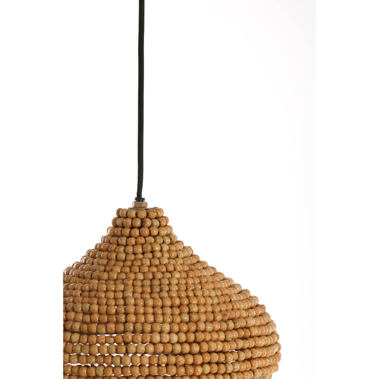 Hanglamp Ø28x30 cm KALENGA kralen naturel
