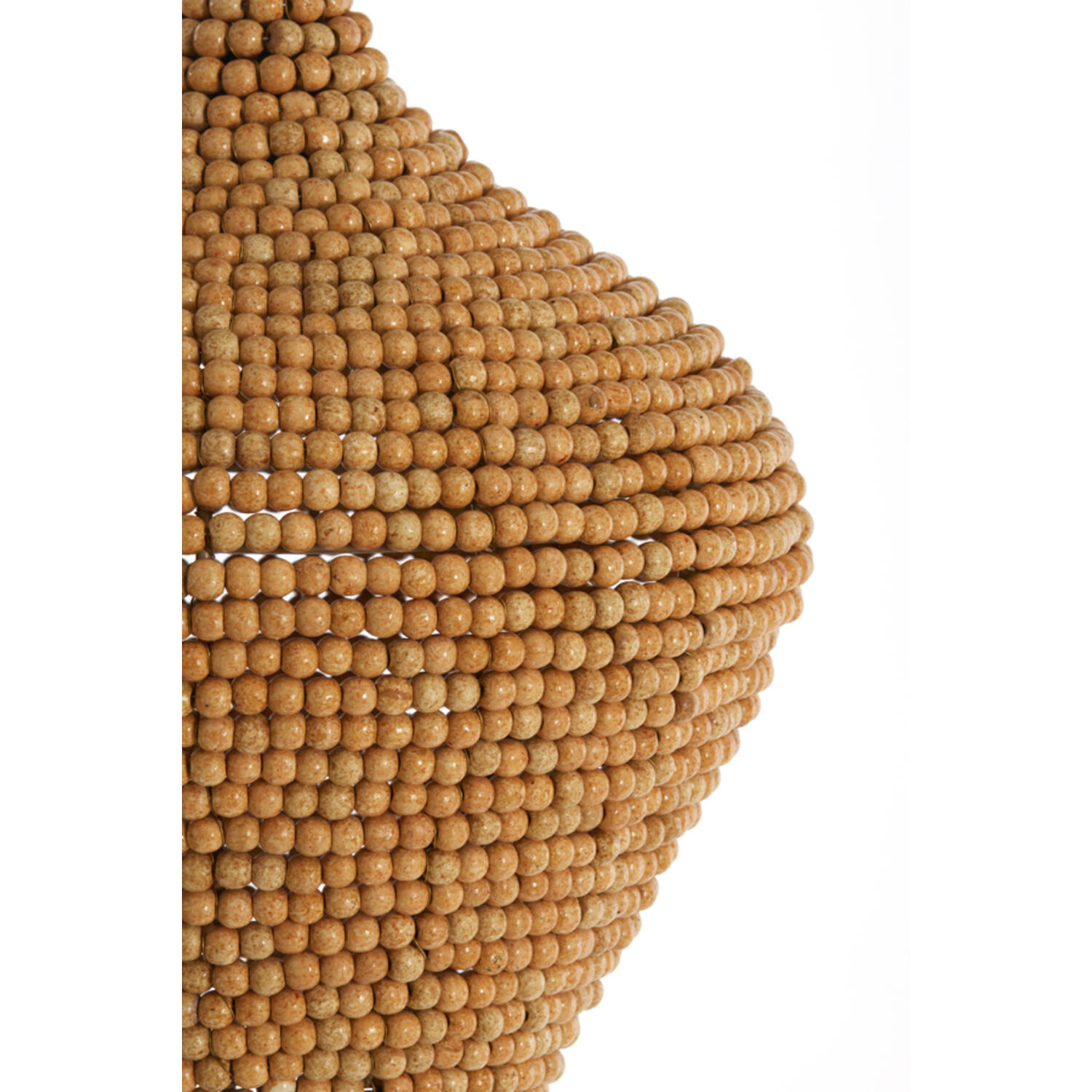 Hanglamp Ø28x30 cm KALENGA kralen naturel