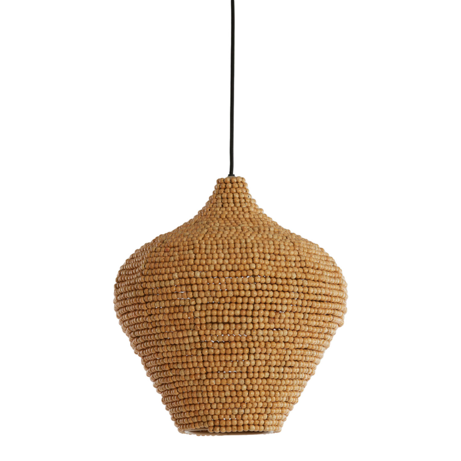 Hanglamp Ø36x41 cm KALENGA kralen naturel