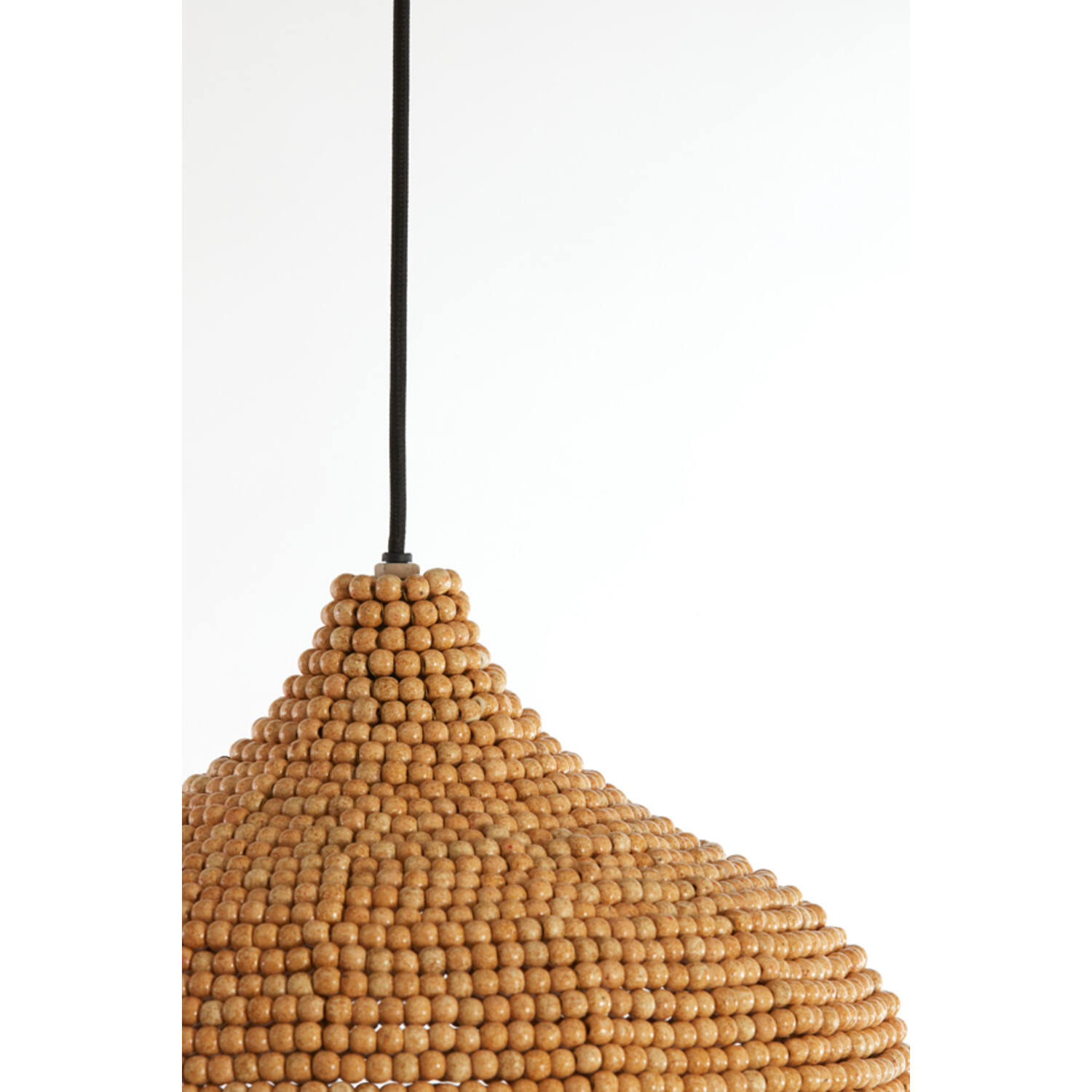 Hanglamp Ø36x41 cm KALENGA kralen naturel