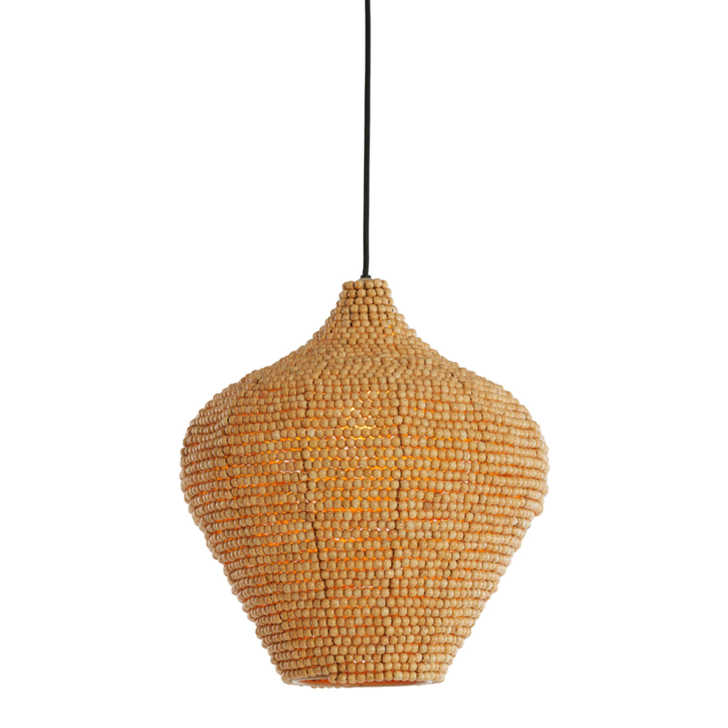 Hanglamp Ø36x41 cm KALENGA kralen naturel