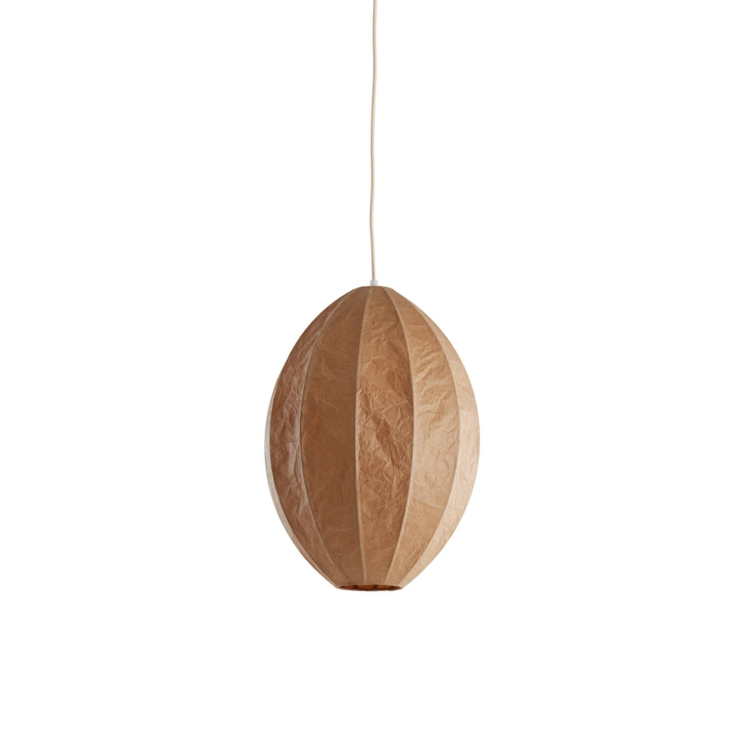 Hanging lamp Ø28,5x38 cm MILATOS kraft paper brown