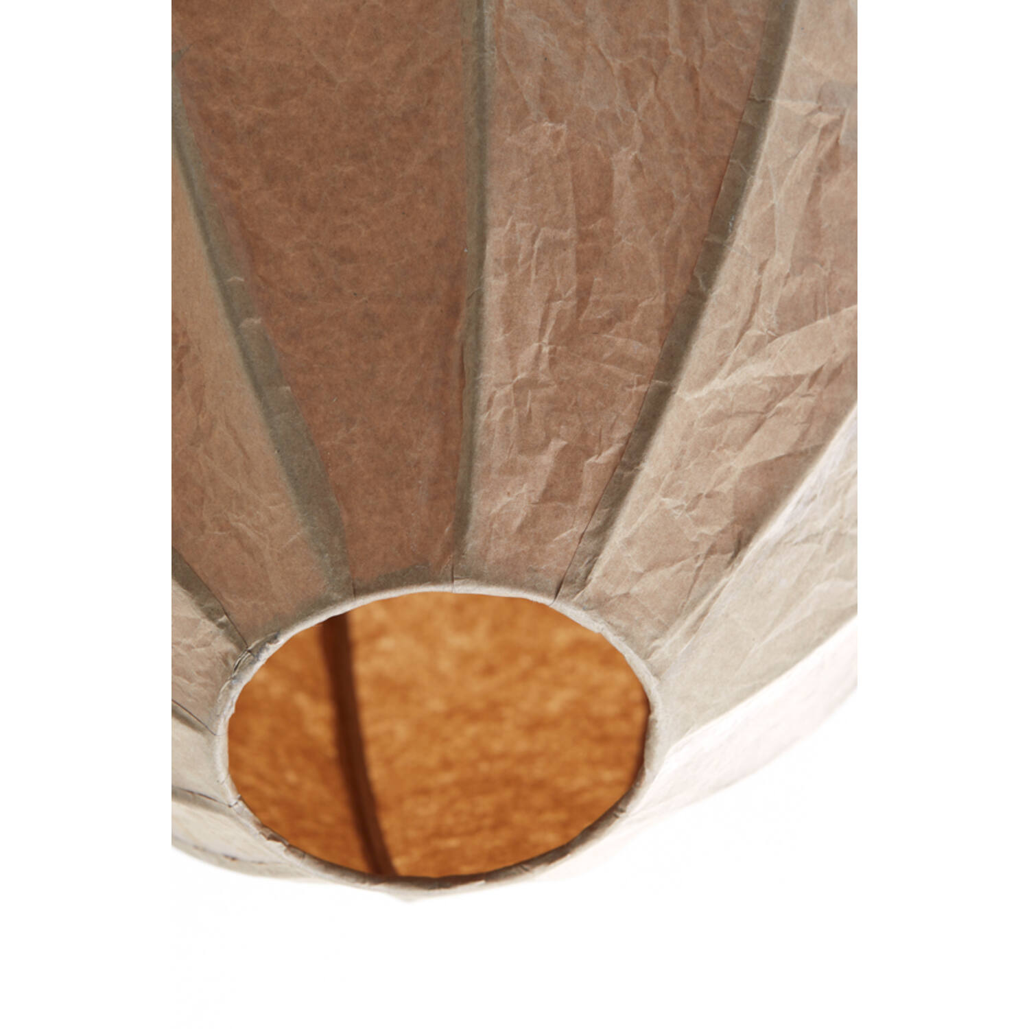 Hanging lamp Ø28,5x38 cm MILATOS kraft paper brown