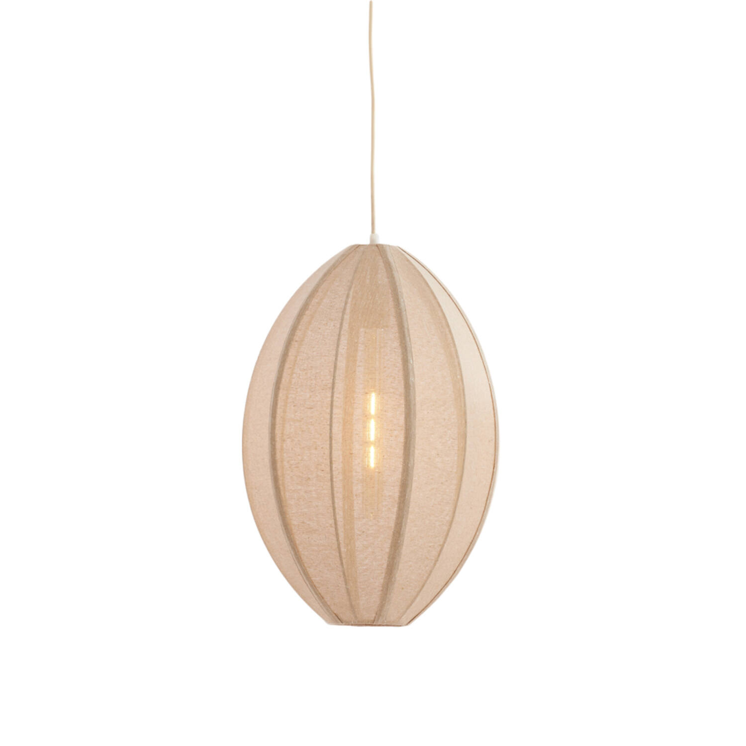 Hanging lamp Ø38x51 cm MILATOS jute natural