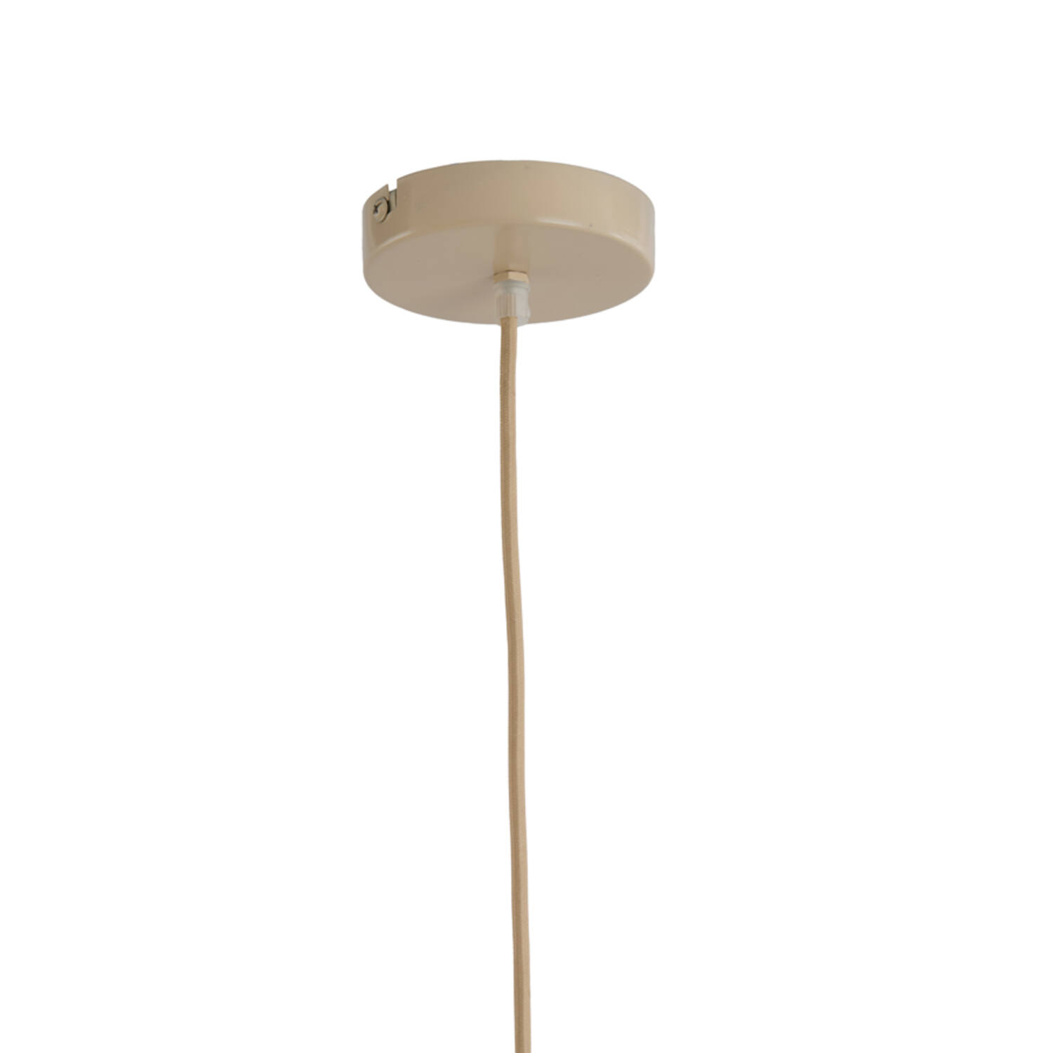 Hanglamp Ø48x29 cm LAVRIO webbing naturel+hout
