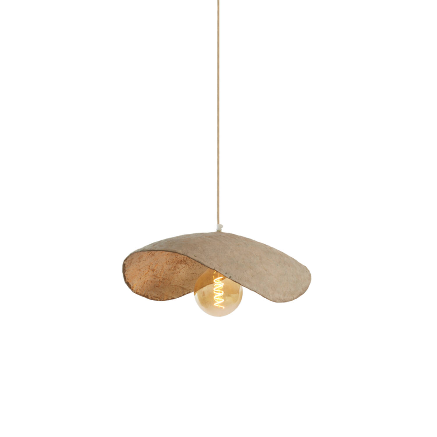 Hanging lamp 53x43x18 cm LONIA grey+antique bronze