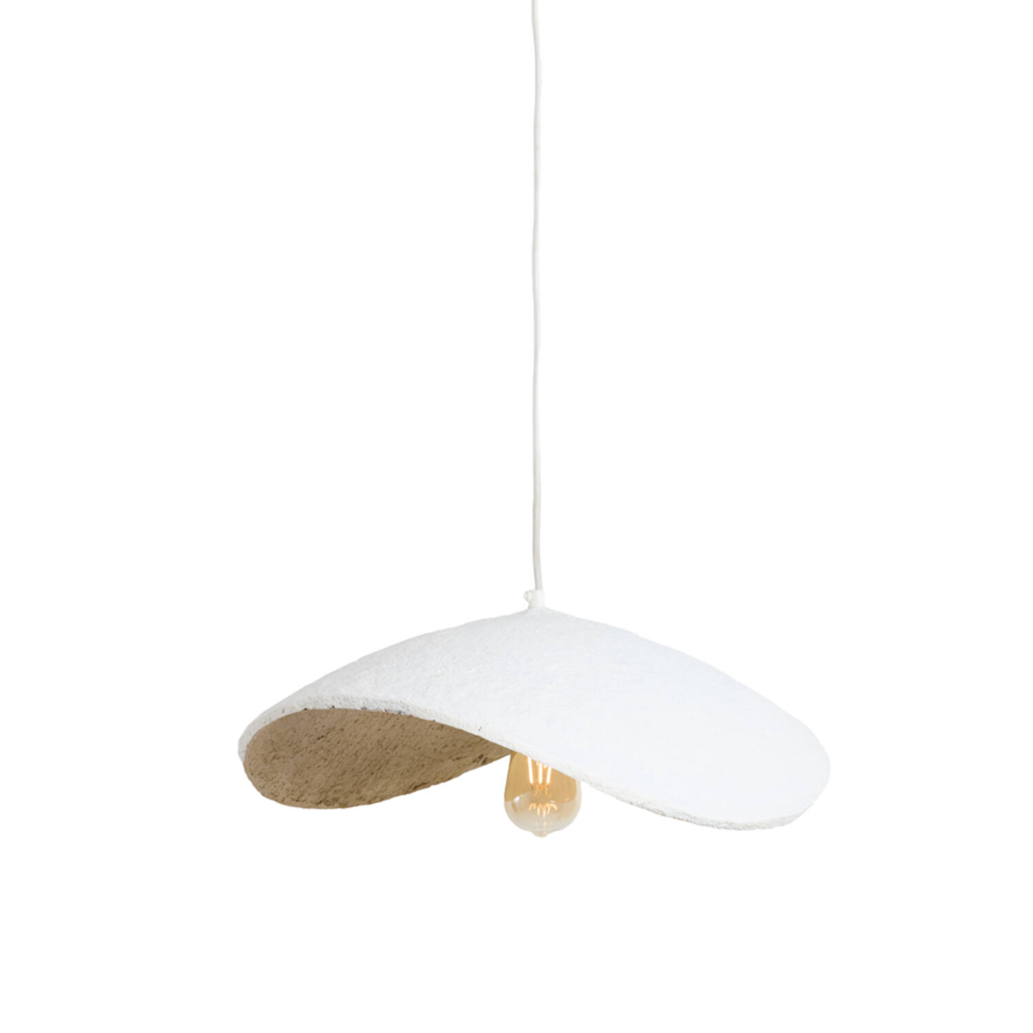 Hanging lamp 53x43x18 cm LONIA cream+antique bronze