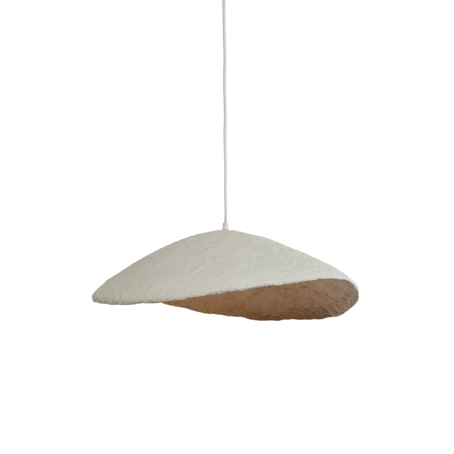 Lámpara colgante 71x53,5x23 cm LONIA crema+bronce antiguo