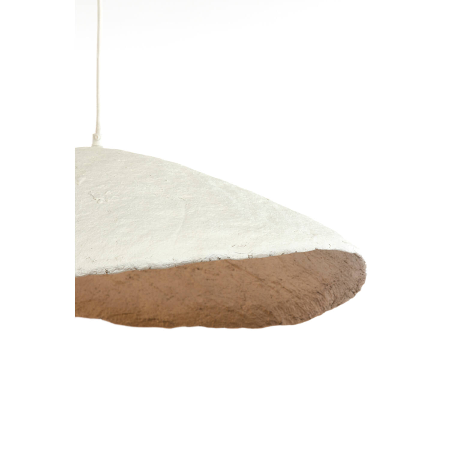Lámpara colgante 71x53,5x23 cm LONIA crema+bronce antiguo
