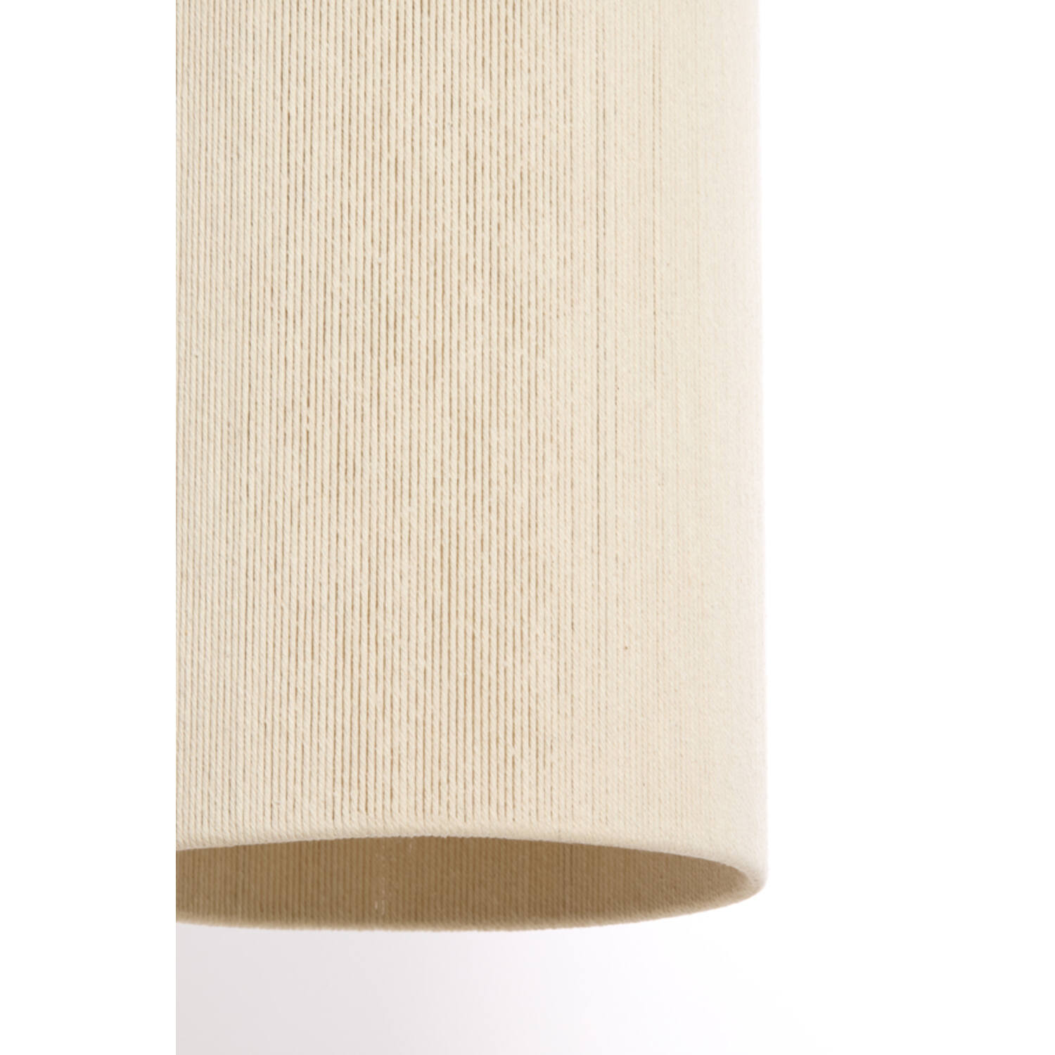 Hanging lamp Ø16x31 cm DANIA wood print natural+rope cream