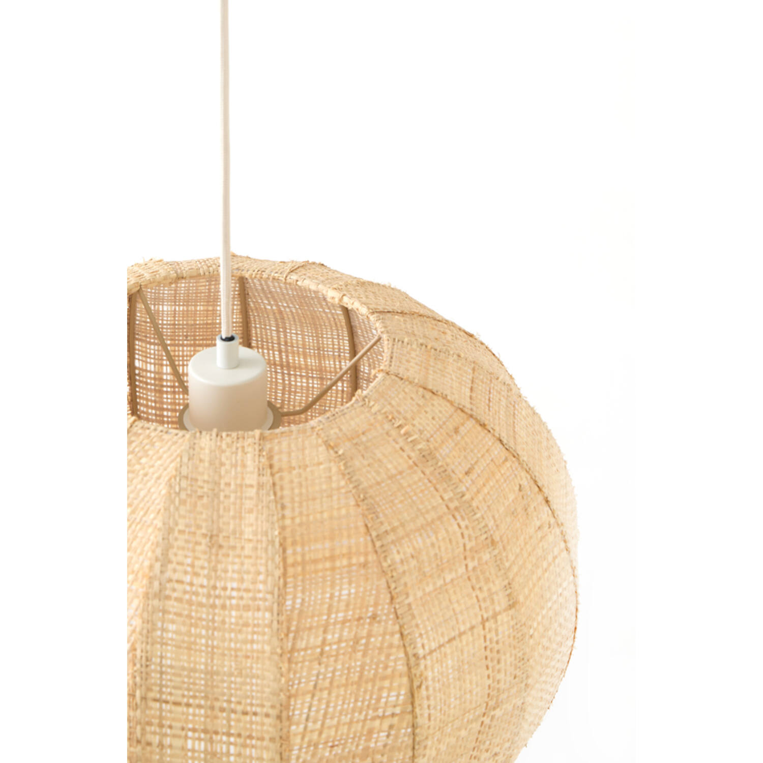 Hanglamp Ø42x27 cm RAFAELLA raffia naturel