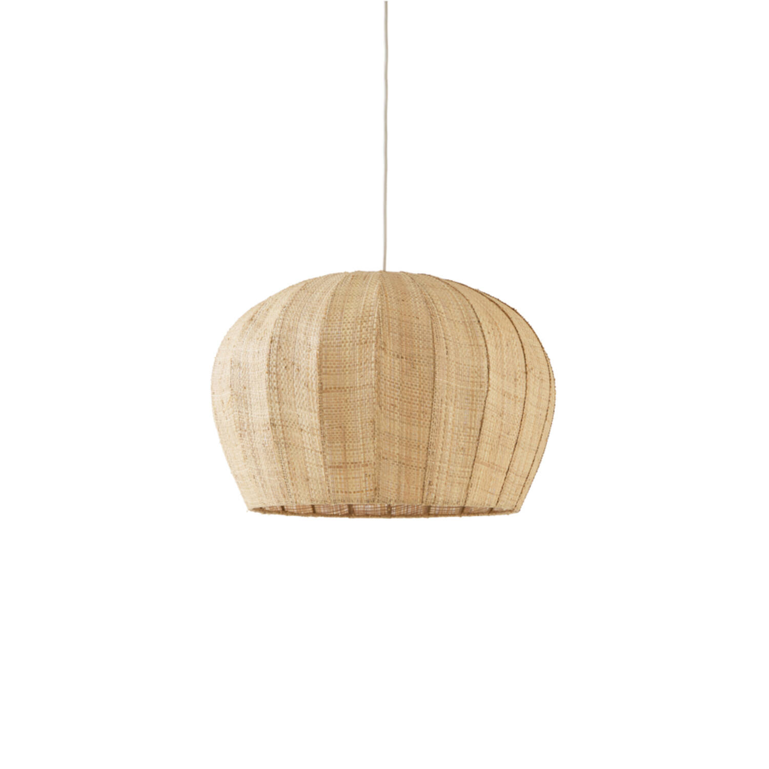 Hanglamp Ø51x34 cm RAFAELLA raffia naturel