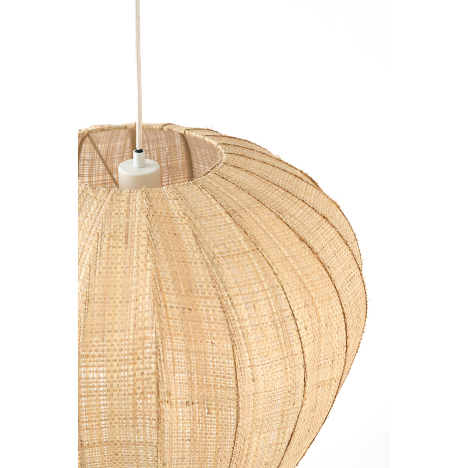Hanglamp Ø51x34 cm RAFAELLA raffia naturel