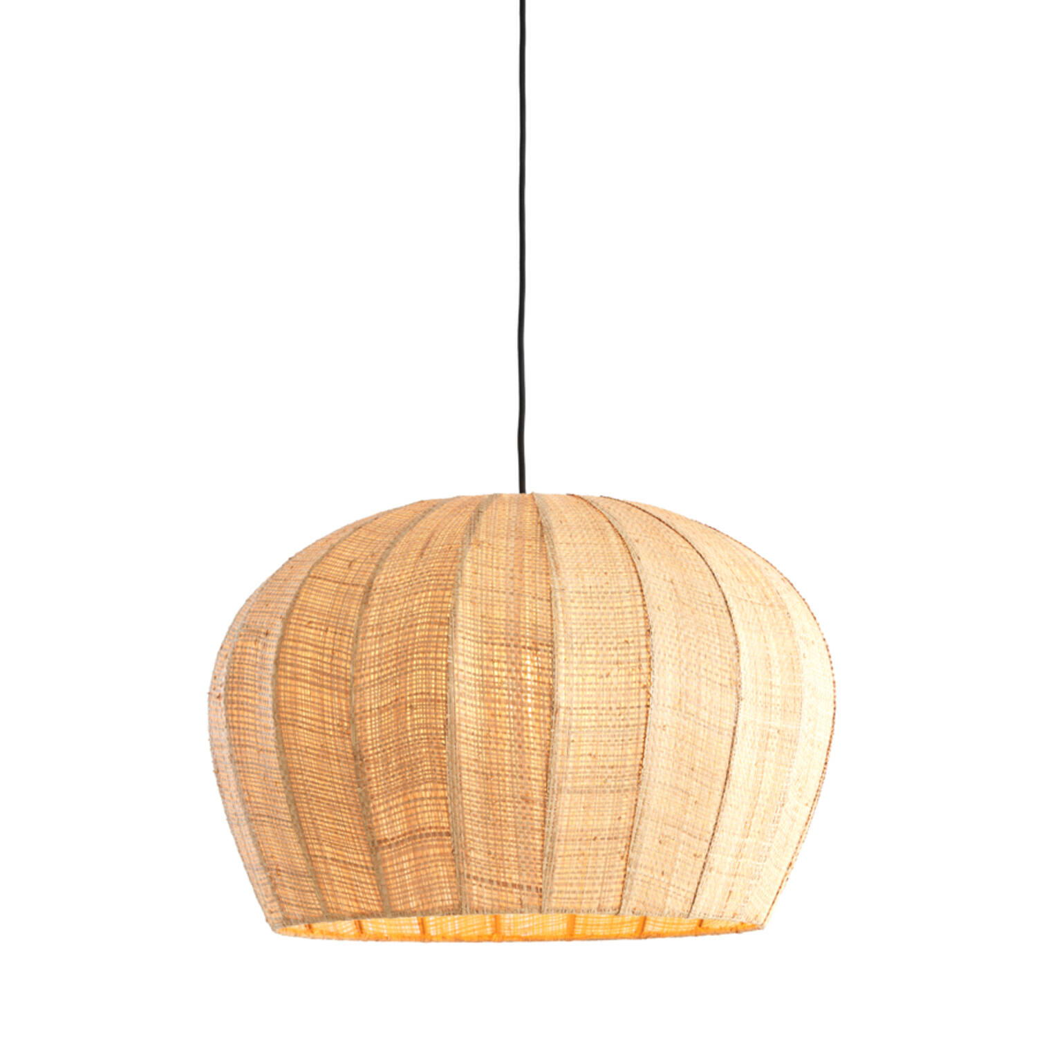 Hanglamp Ø51x34 cm RAFAELLA raffia naturel