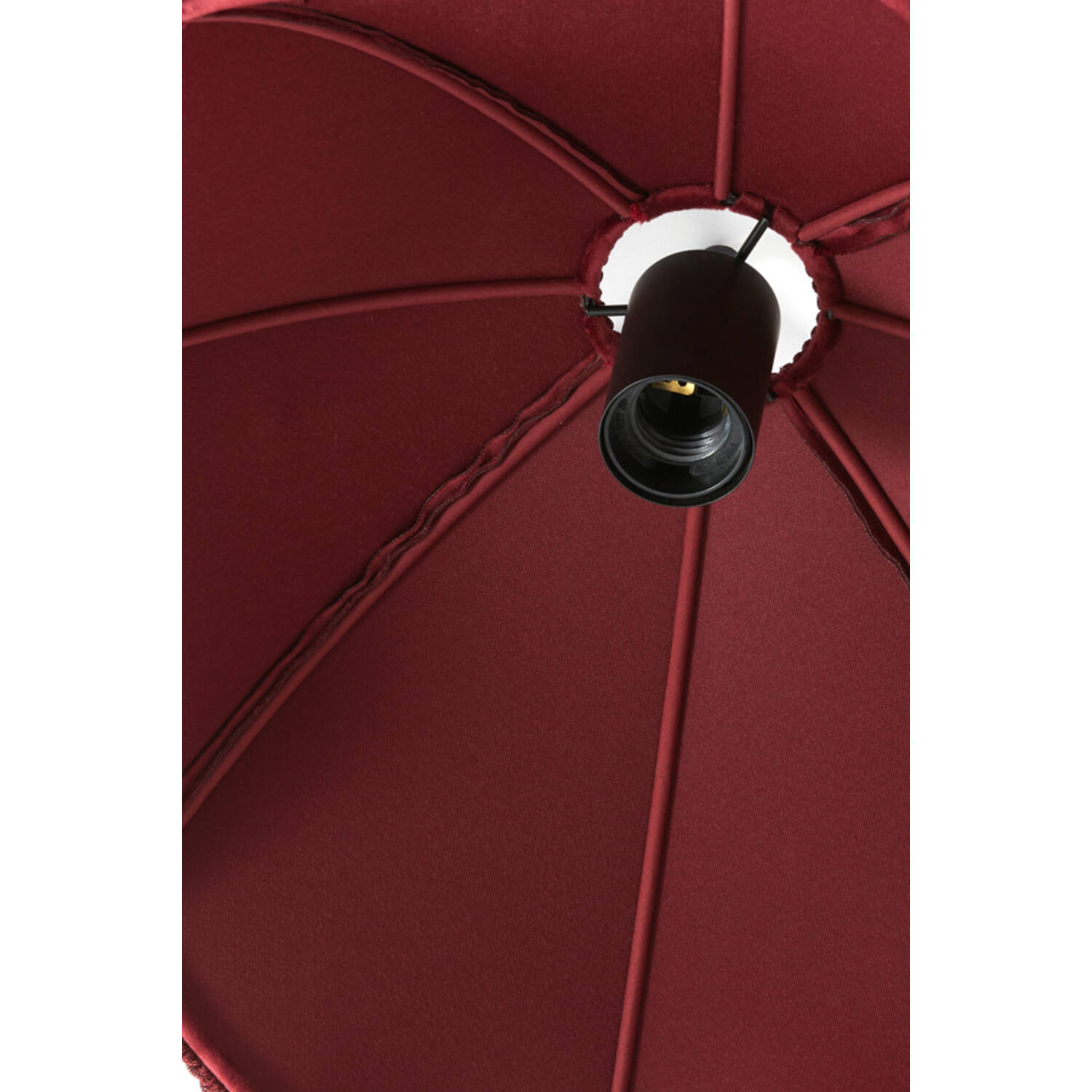 Hanging lamp Ø40x33 cm MALACIA velvet burgundy